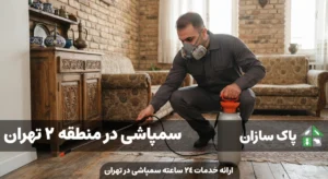 سمپاشی در منطقه 2 تهران
